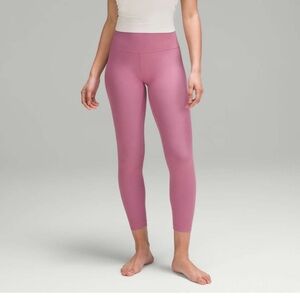 EUC Lululemon Velvet Dust Ribbed High-Rise Pants 24inch